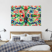 Toile Joyaux Tons Médiéval Fleurs Manuscrits Scrolls (Insitu(Chambre))