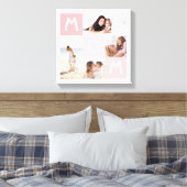 Toile Joyeuse Fête des mères Maman rose moderne Grille m (Insitu(Chambre))