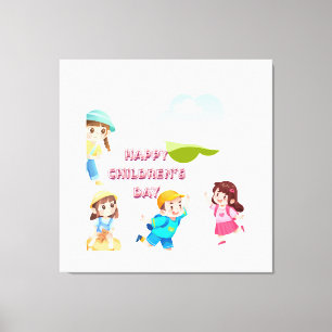Toile Joyeuse journée des enfants Mur d'enfants mignons