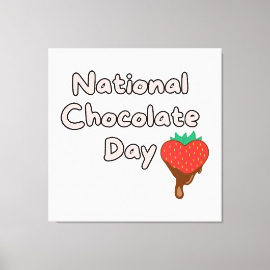 Toile Joyeuse journée nationale du chocolat (Recto)