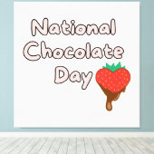 Toile Joyeuse journée nationale du chocolat (Insitu (Plancher de Bois))