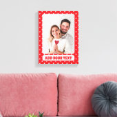 Toile Joyeuse Saint-Valentin Moderne Motif d'Amour (Insitu(Salon))