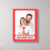 Toile Joyeuse Saint-Valentin Moderne Motif d'Amour (Recto)