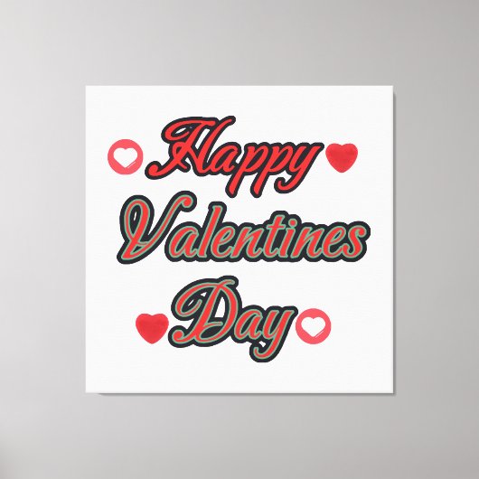 Toile Joyeuse Saint-Valentin pour le cadeau (Recto)