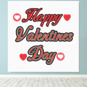 Toile Joyeuse Saint-Valentin pour le cadeau (Insitu (Plancher de Bois))