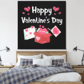 Toile Joyeuse Saint-Valentin Sois Mienne Cœurs Mignons (Insitu(Chambre))