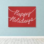 Toile Joyeuses vacances dans Twinkle Lights Canvas (Insitu (Plancher de Bois))
