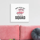 Toile Joyeux 4 juillet Flamingo Squad Vector Design_1 (Insitu(Salon))