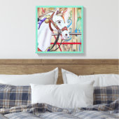 Toile Joyeux-aller-rond Canvas Cheval Peint 16 dans une (Insitu(Chambre))