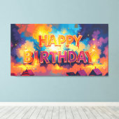 Toile Joyeux anniversaire (Insitu (Plancher de Bois))