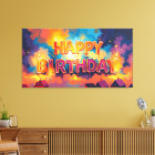 Toile Joyeux anniversaire (Insitu(Salon))