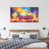 Toile Joyeux anniversaire (Insitu(Chambre))