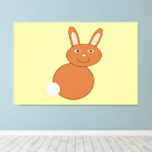 Toile Joyeux Bunny de Pâques Pri (Insitu (Plancher de Bois))