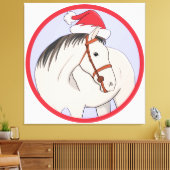Toile Joyeux Cheval de Noël (Insitu(Salon))