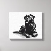 Toile Joyeux chien de visage (Recto)