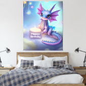 Toile Joyeux Dragon Bébé Anniversaire (Insitu(Chambre))