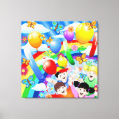 Toile Joyeux Enfants d'anniversaire (Recto)