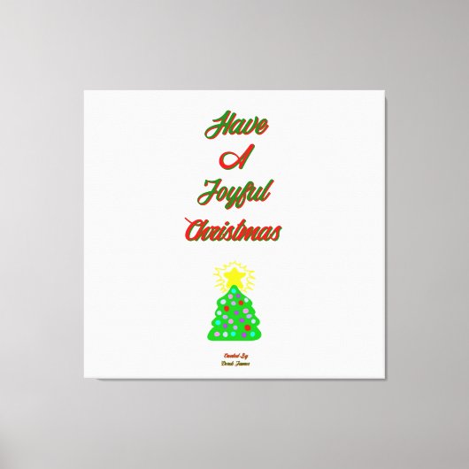 Toile joyeux enrobée de Noël (Recto)