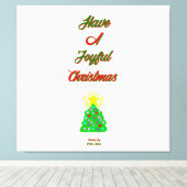 Toile joyeux enrobée de Noël (Insitu (Plancher de Bois))