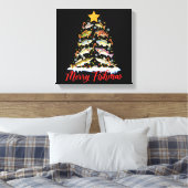 Toile Joyeux Fishmas Drôle de sapin de Noël lumières Poi (Insitu(Chambre))