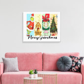 Toile Joyeux Grinchmas Collage de vacances (Insitu(Salon))