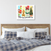 Toile Joyeux Grinchmas Collage de vacances (Insitu(Chambre))