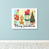 Toile Joyeux Grinchmas Collage de vacances (Insitu (Plancher de Bois))