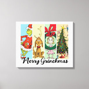 Toile Joyeux Grinchmas Collage de vacances