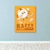 Toile Joyeux Halloween| Citrouille de points de Polka ré (Insitu (Plancher de Bois))