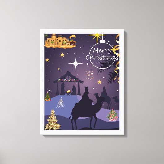 Toile Joyeux Noël. (Recto)