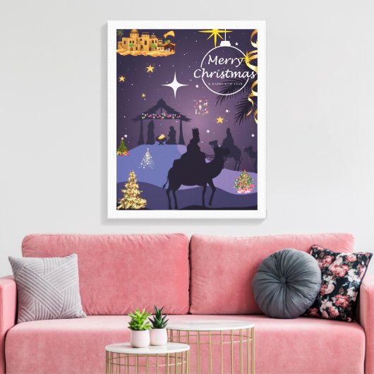 Toile Joyeux Noël. (Insitu(Salon))
