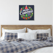 Toile Joyeux Noël 3 (Insitu(Chambre))