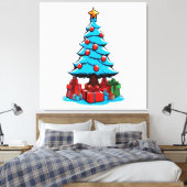Toile Joyeux Noël 3D (Insitu(Chambre))