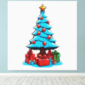 Toile Joyeux Noël 3D (Insitu (Plancher de Bois))