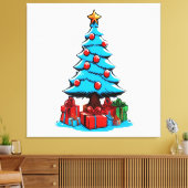 Toile Joyeux Noël 3D (Insitu(Salon))