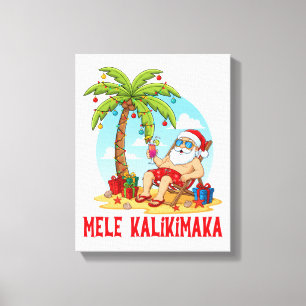 Toile Joyeux Noël Mele Kalikimaka