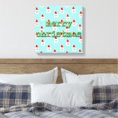 Toile joyeux noël milieu du siècle moderne santa claus (Insitu(Chambre))
