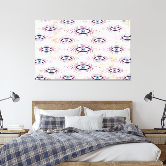 Toile Joyeux Oeil du mal Art coloré (Insitu(Chambre))