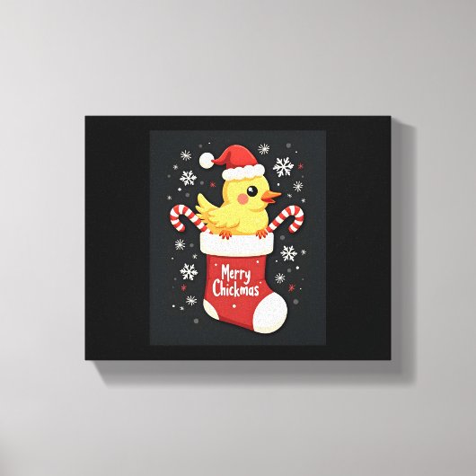 Toile Joyeux poulet de Noël (Recto)