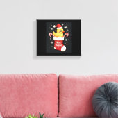 Toile Joyeux poulet de Noël (Insitu(Salon))