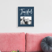 Toile Joyeux Script | Nuit (Insitu(Salon))