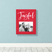 Toile Joyeux Script | Rouge (Insitu (Plancher de Bois))