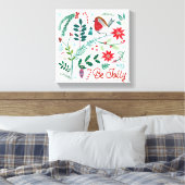 Toile Joyeux Vacances - Be Jolly (Insitu(Chambre))