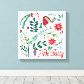 Toile Joyeux Vacances - Be Jolly (Insitu (Plancher de Bois))