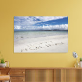 Toile Joyeux Vacances Écrit Sur Eilogarry Beach (Insitu(Salon))