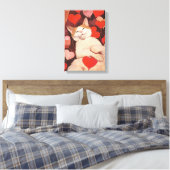 Toile Joyeux Valentines Chat (Insitu(Chambre))