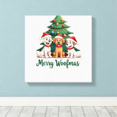 Toile Joyeux Woofmas (2) (Insitu (Plancher de Bois))