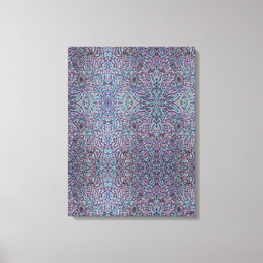 Toile Joyful Confetti Mosaic Stretched Canvas Print (Recto)