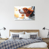Toile Joyful Dog in the Wind Art Print (Insitu(Chambre))