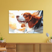 Toile Joyful Dog in the Wind Art Print (Insitu(Salon))